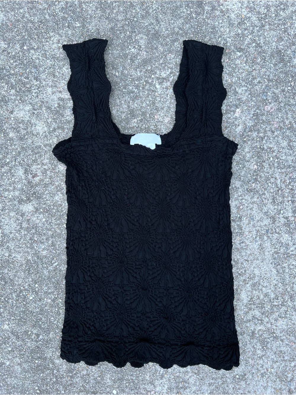 Altar’d State Blaire Seamless Floral Cami Black Lace Tank Top XS/S